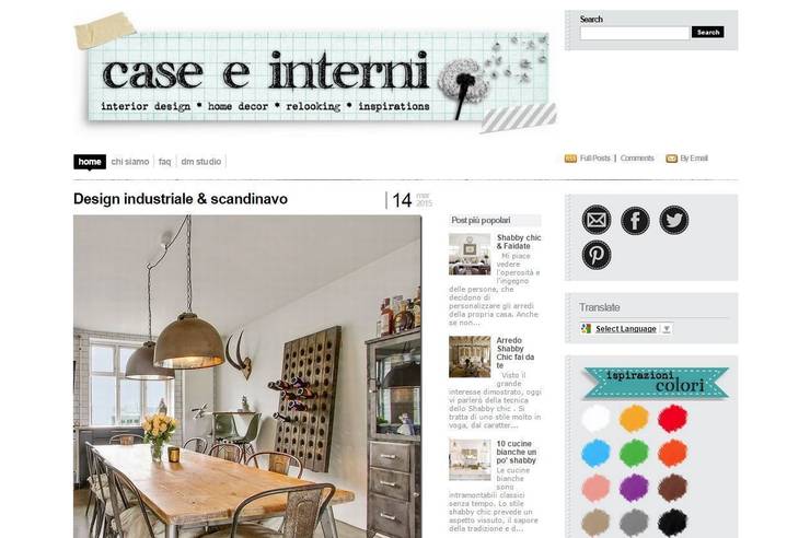 I migliori blog italiani di arredamento e design Riviste di arredamento e design