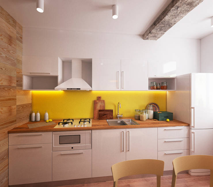 Pasillos y recibidores de estilo  por IK-architects