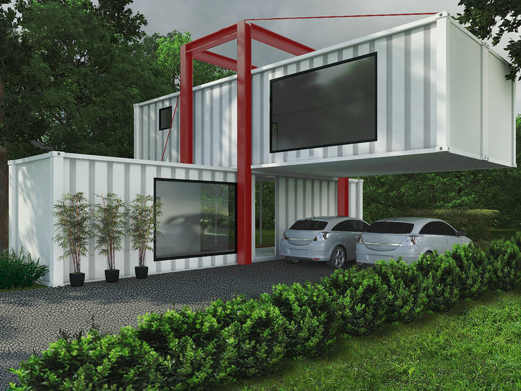 10 间两层楼的货柜屋