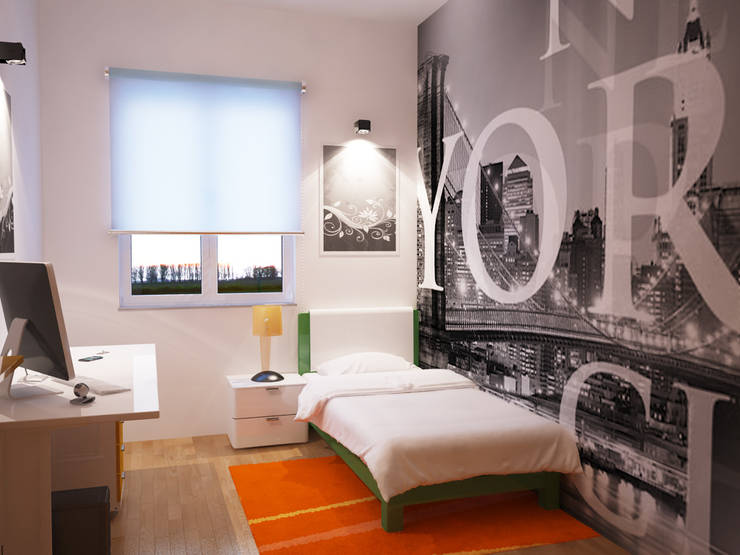  غرفة الاطفال تنفيذ İNDEKSA Mimarlık İç Mimarlık İnşaat Taahüt Ltd.Şti.