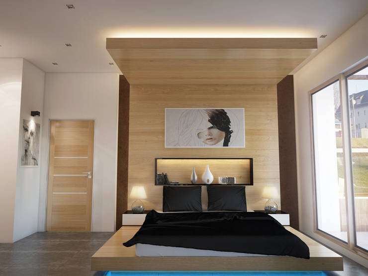  غرفة نوم تنفيذ İNDEKSA Mimarlık İç Mimarlık İnşaat Taahüt Ltd.Şti.