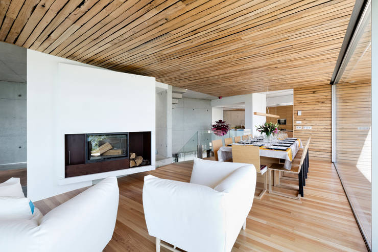 dezanove house designed by iñaki leite - fireplace Inaki Leite Design Ltd. Salas de estilo moderno inaki leite,your architect,architect london,dezanove house,yourarchitectlondon
