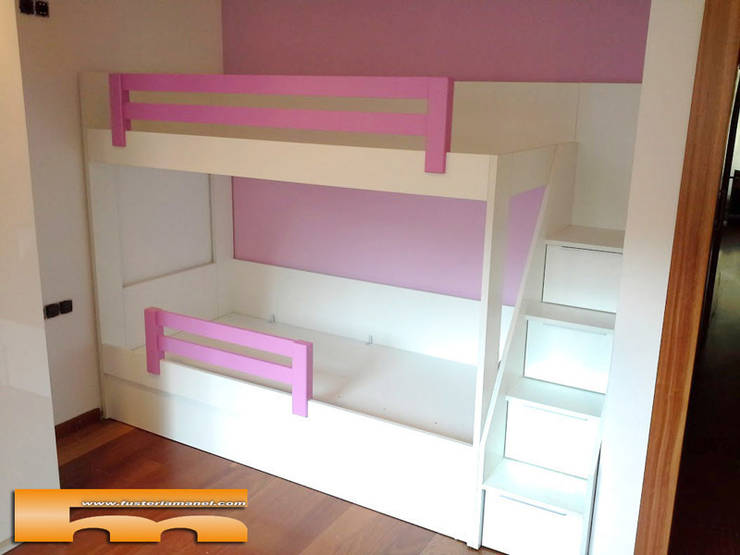 Litera con escalera de cajones de Fusteriamanel.com | homify