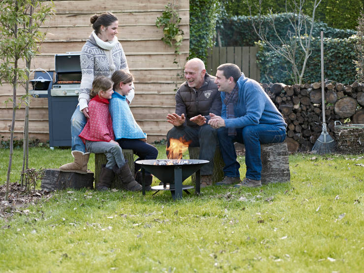 Vuurschaal Modern 60:  Tuin door Barbecook