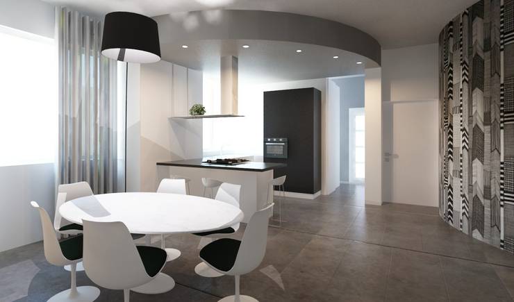 Ridistribuire gli spazi: da appartamento anni 60 a moderno con ... Open space appartamento