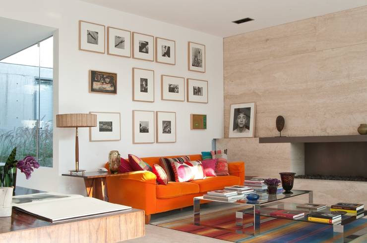 Penthouse Polanco: Salas de estilo moderno por Gantous Arquitectos