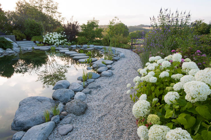 kies weg im garten, garten im bergischen land von planungsbüro garten und freiraum | homify, Design ideen