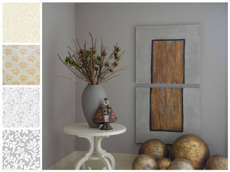 Vestíbulos, pasillos y escaleras de estilo  por MARIANGEL COGHLAN