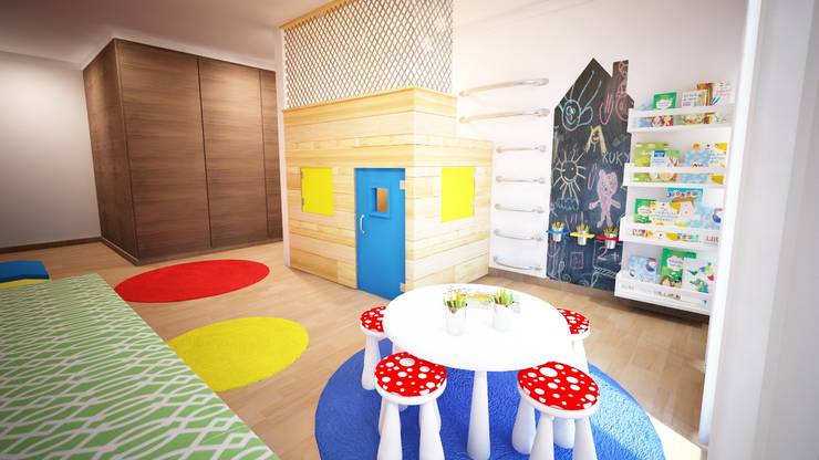 ​Quarto de Brincar - projeto 3D:   por Ângela Pinheiro Home Design