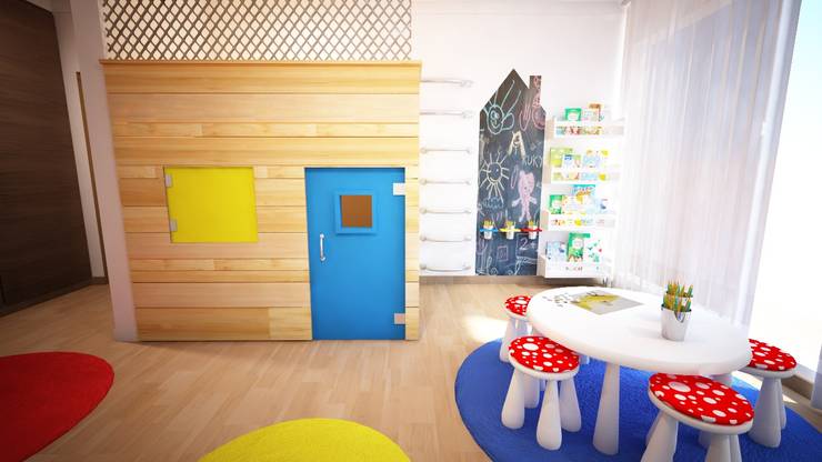 ​Quarto de Brincar - projeto 3D:   por Ângela Pinheiro Home Design