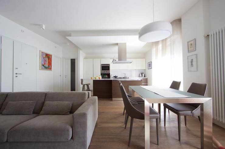 37 idee su come dividere sala da pranzo, soggiorno e cucina Sala arredamento