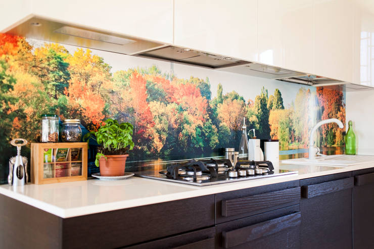 11 adesivi murali per la cucina che vorrai subito copiare for Pannelli mattonelle per cucina