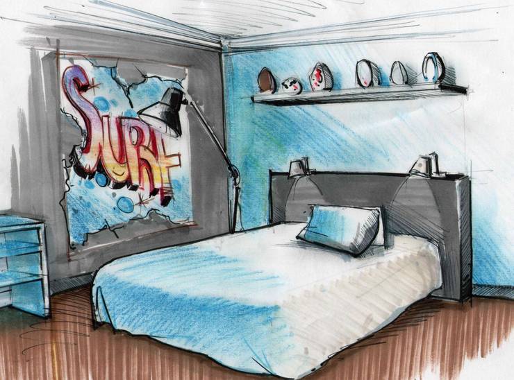 Chambre d'adolescent par cecile kokocinski | homify