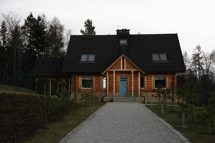 Casas de madera de estilo  por LK & Projekt Sp. z o.o.