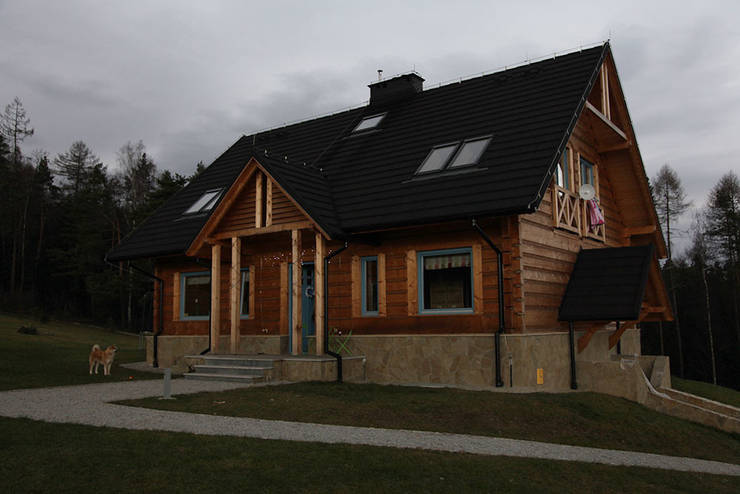 Casas de madera de estilo  por LK & Projekt Sp. z o.o.