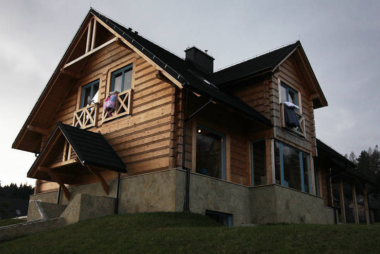 Casas de madera de estilo  por LK & Projekt Sp. z o.o.