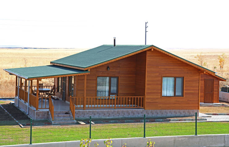 Kuloğlu Orman Ürünleri – AHSB - AHŞAP EV MODEL B:  tarz Teras