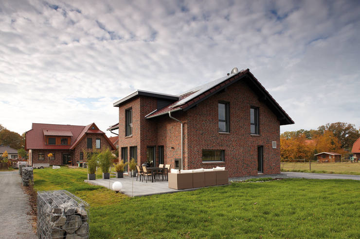 Projekty,  Dom prefabrykowany zaprojektowane przez FingerHaus GmbH - Bauunternehmen in Frankenberg (Eder)