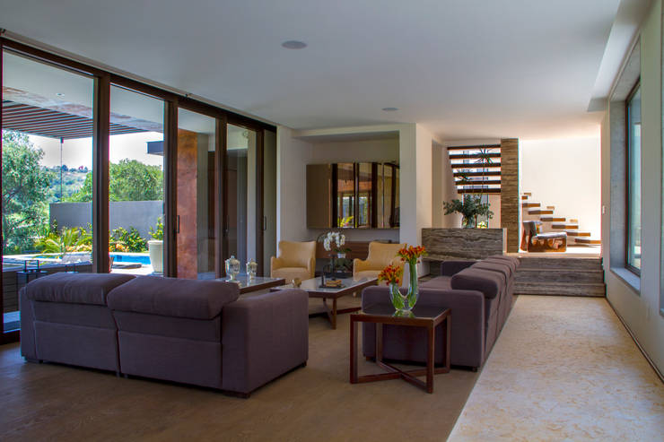 15 ideas de salas ¡con piso a desnivel!