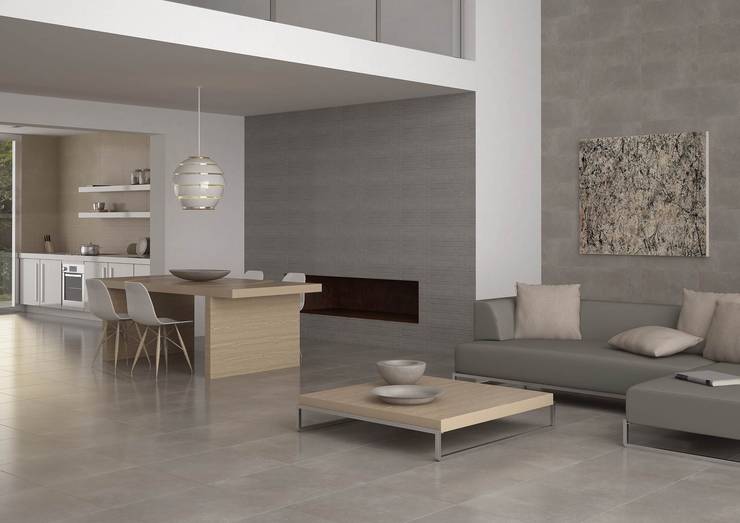 Salas de jantar modernas por INTERAZULEJO