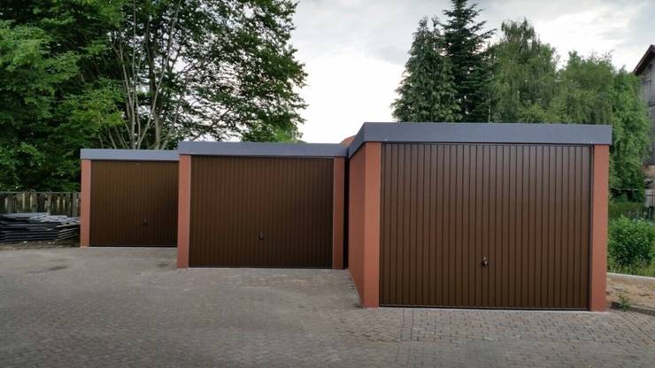 Fertiggarage in der Holzständerbauweise bzw. Holzrahmenbauweise von ...