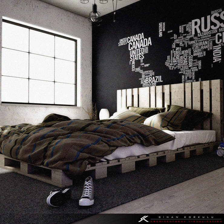 SK ARCHITECTURAL VISUALIZATION – BEDROOM:  tarz Yatak Odası