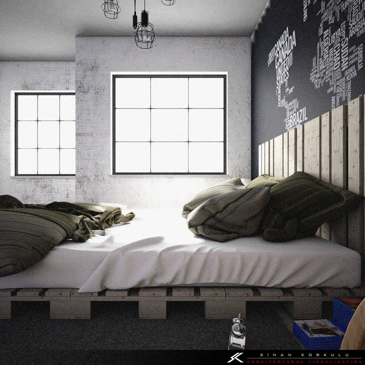 SK ARCHITECTURAL VISUALIZATION – BEDROOM:  tarz Yatak Odası