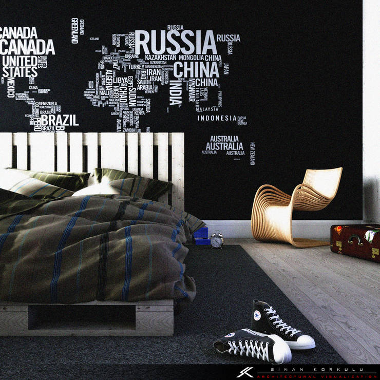 SK ARCHITECTURAL VISUALIZATION – BEDROOM:  tarz Yatak Odası