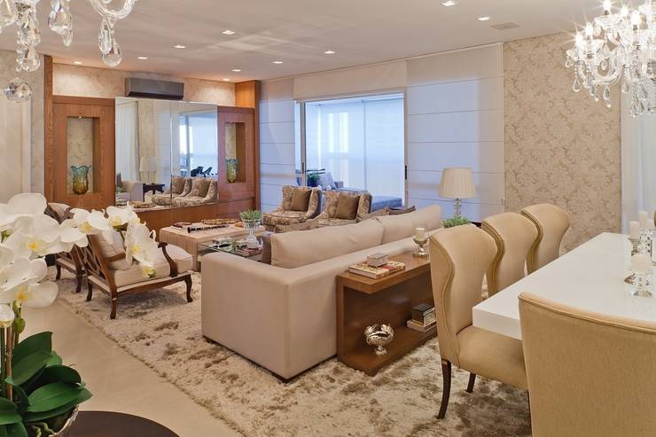 Soggiorno in stile  di Mariane e Marilda Baptista - Arquitetura & Interiores