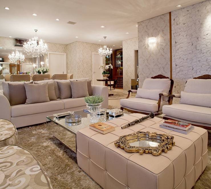 Soggiorno in stile  di Mariane e Marilda Baptista - Arquitetura & Interiores