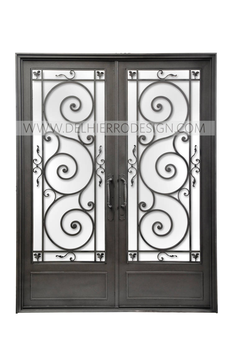 Puerta de entrada de hierro forjado de Del Hierro Design | homify