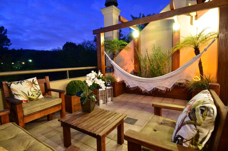 Apartamento Bairro Ipanema, Stúdio Márcio Verza Stúdio Márcio Verza Balcon, Veranda & Terrasse rustiques