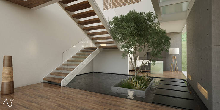 Jardines bajo la escalera - ¡10 ideas extraordinarias!