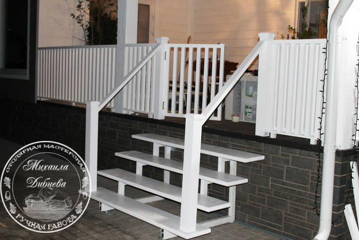 Barandillas de madera de interior y de exterior