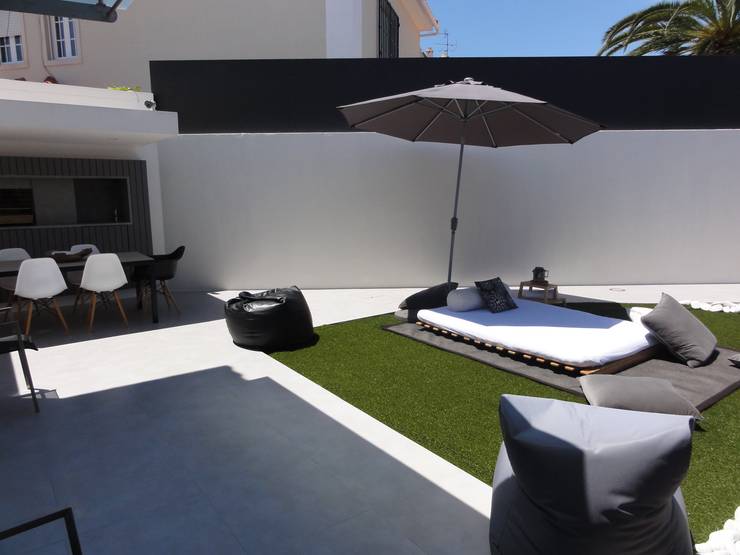 MORADIA PARK: Jardins  por ARQAMA - Arquitetura e Design Lda