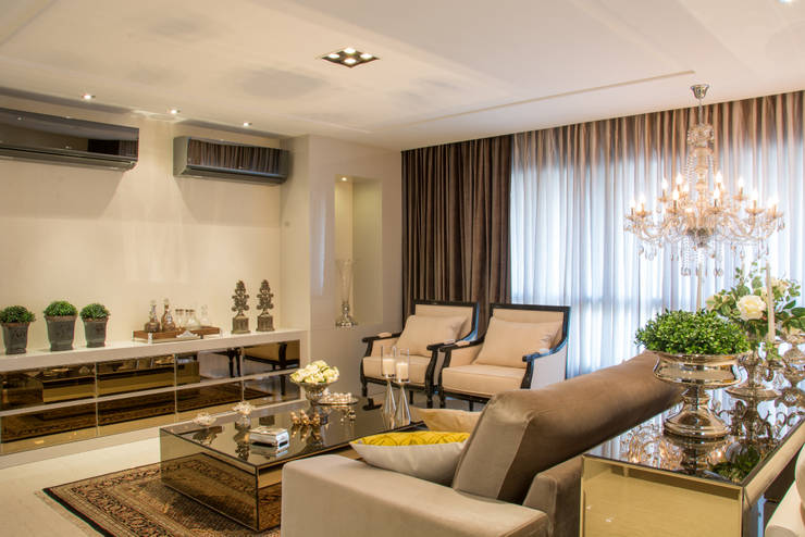  Woonkamer door Michele Moncks Arquitetura