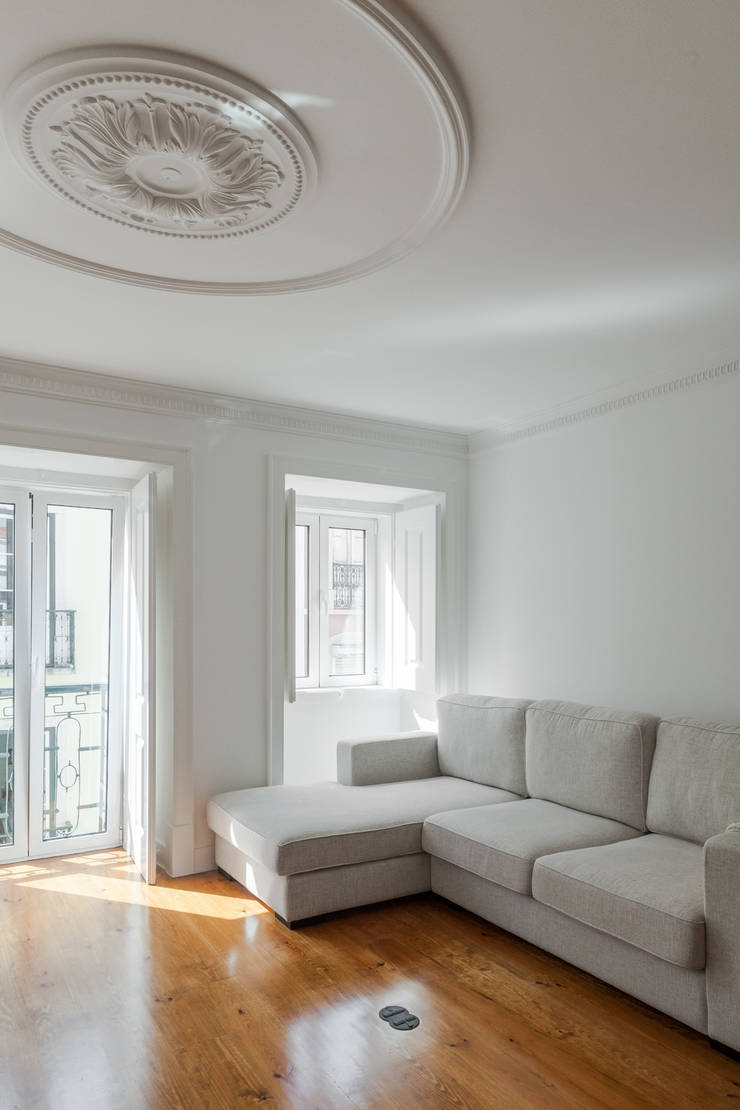 Vanessa Santos Silva | Arquitetaが手掛けたリビング, ミニマル   