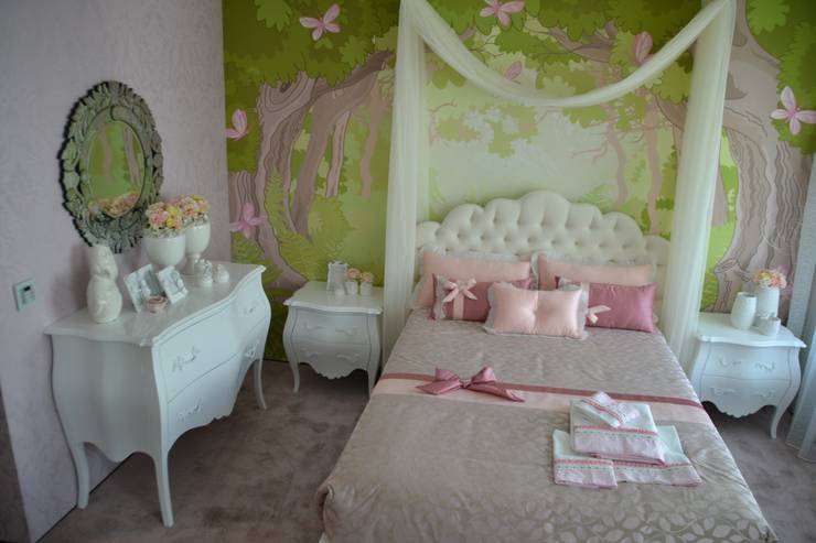 Projeto e Decoração  – Quarto Princesa: Quartos de criança modernos por Detalhes & Design