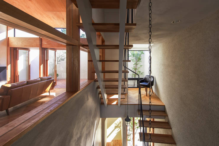 Pasillos y vestíbulos de estilo  por Nobuyoshi Hayashi