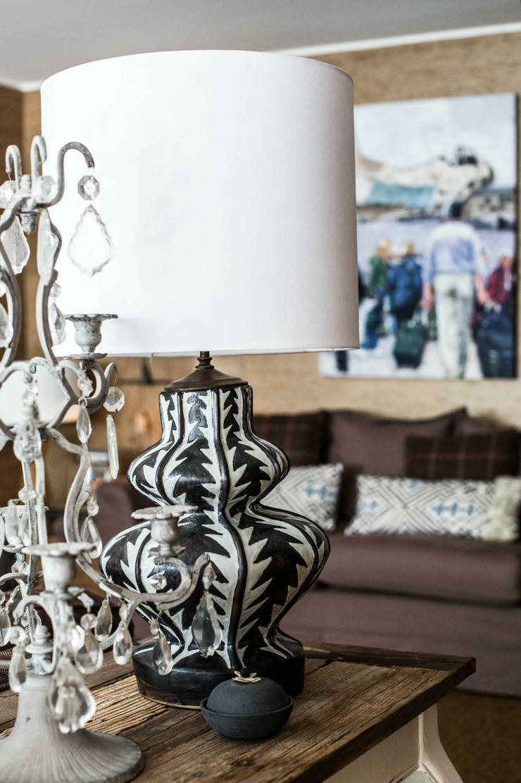 Casa particular: Salas de estar rústicas por Gavetão- Decoração de Interiores