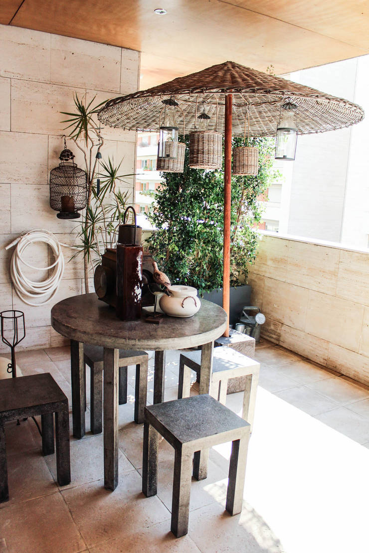 Casa particular: Terraços  por Gavetão- Decoração de Interiores