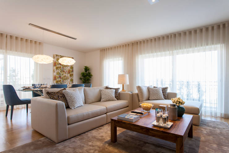 Traço Magenta - Design de Interiores:  tarz Oturma Odası