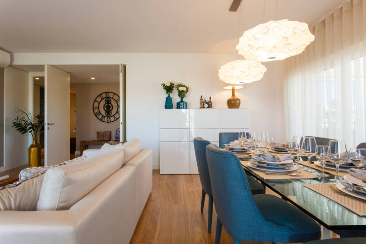 Traço Magenta - Design de Interiores:  tarz Yemek Odası