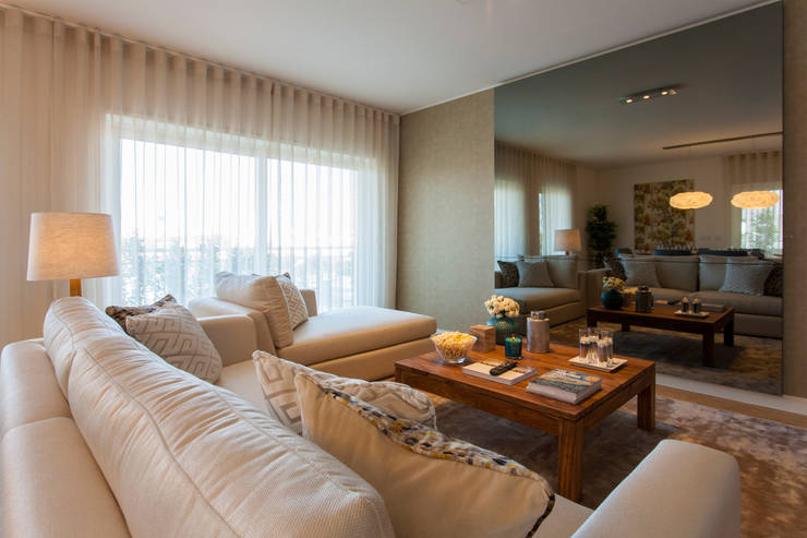 Traço Magenta - Design de Interiores:  tarz Oturma Odası