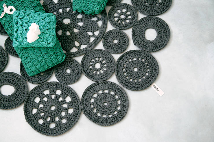   por Entre Led e Design , Clássico Têxtil Ambar/dourado 