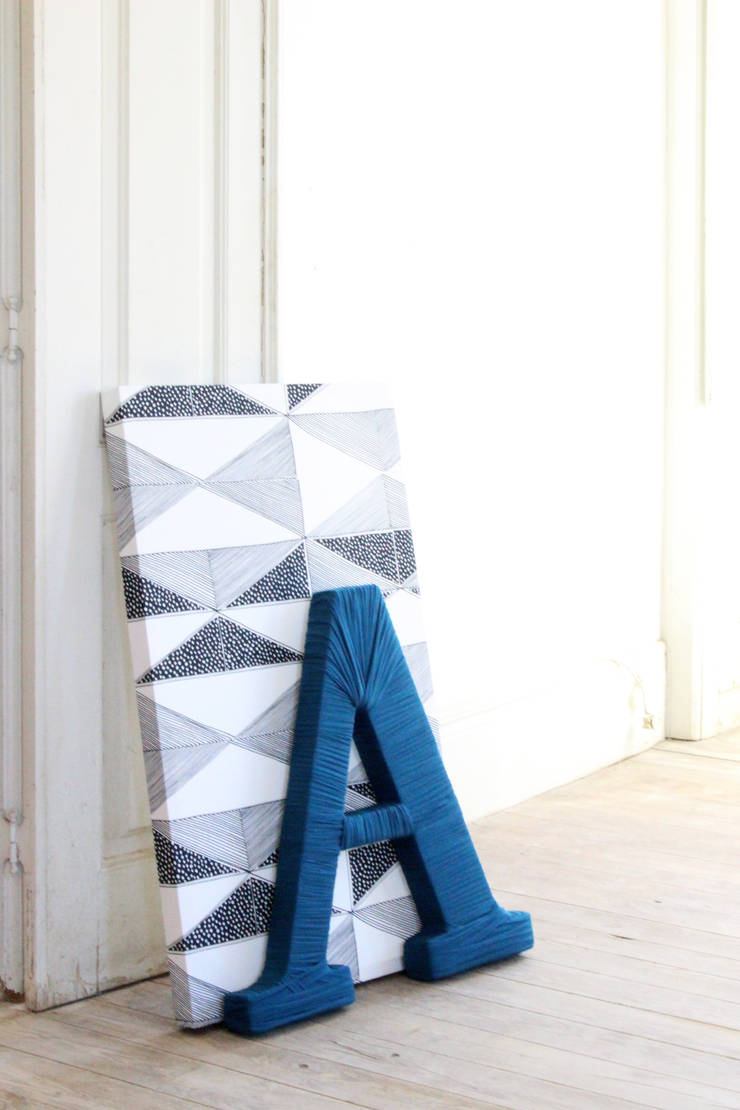   por Entre Led e Design , Minimalista Têxtil Ambar/dourado 