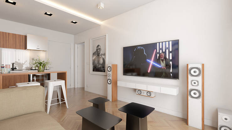  غرفة المعيشة تنفيذ José Tiago Rosa