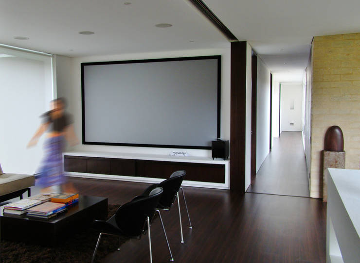 Salas de entretenimiento de estilo  por David Macias Arquitectura & Urbanismo