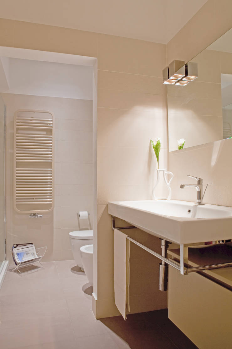 abitazione privata, Bologna, senzanumerocivico senzanumerocivico Salle de bain scandinave