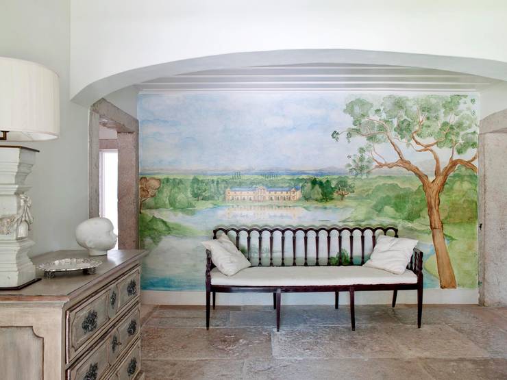 Pasillos y vestíbulos de estilo  por SA&V - SAARANHA&VASCONCELOS